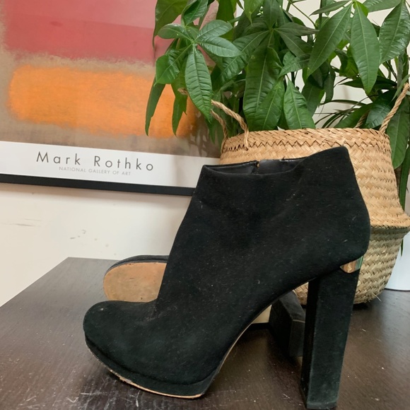 Michael Kors leather platform booties - Picture 1 of 4